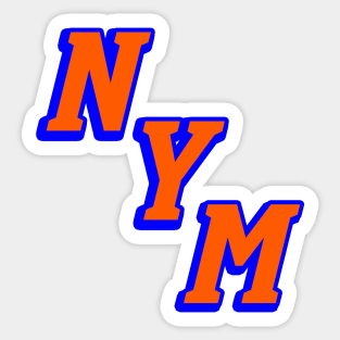 NY Mets NYR Rangers Style Sticker